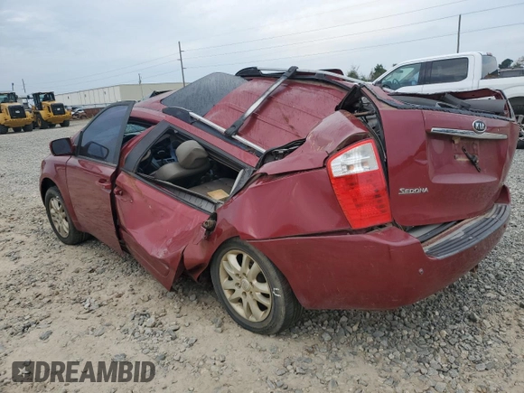 2008 Kia Sedona EX with VIN KNDMB233686265088, listed as a Copart auction lot 74372544 with 0 mi miles and Salvage Title. Bid and sale history available at carsss.com. Image 2.