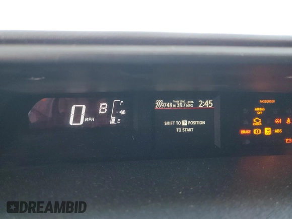 2016 Toyota Prius One with VIN JTDKDTB37G1126155, listed as a Copart auction lot 54212315 with 269,748 mi miles and Salvage Title. Bid and sale history available at carsss.com. Image 9.