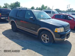 2002 Ford Explorer Eddie Bauer with VIN 1FMDU74W72UA71653, listed as a IAAI auction lot 42576681 with 175,401 mi miles and . Bid and sale history available at DreamBid. Image 1.