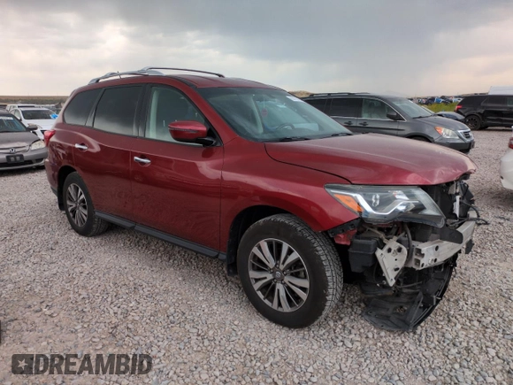 2018 Nissan Pathfinder S with VIN 5N1DR2MM4JC649716, listed as a Copart auction lot 63110105 with 69,966 mi miles and Salvage title. Bid and sale history available at DreamBid. Image 4.