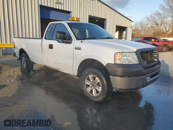 2007 Ford F-150 XL with VIN 1FTRF12W27NA28473, listed as a Copart auction lot 87459744 with Not Provided miles and Salvage Title. Bid and sale history available at carsss.com. Image 4.