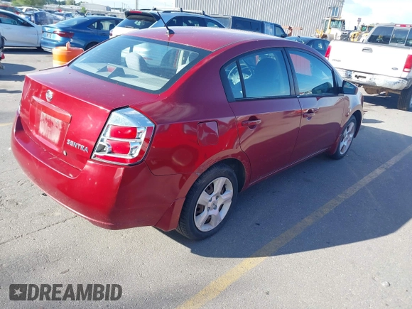 2008 Nissan Sentra S with VIN 3N1AB61E38L708482, listed as a IAAI auction lot 42295040 with Not provided miles and . Bid and sale history available at DreamBid. Image 4.