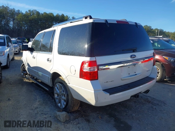 2017 Ford Expedition Limited z VIN 1FMJU1KT8HEA20383, wystawiony jako IAAI lot #41306442 z przebiegiem 165 206 mil mil oraz . Historia ofert i sprzedaży dostępna na DreamBid. Obrazek 3.