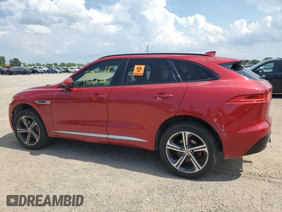 2017 Jaguar F-Pace S с VIN SADCM2BV0HA052552, выставлен на аукционе Copart как лот 62494825 с пробегом Не указан миль и Списание • Salvage title. История ставок и продаж доступна на DreamBid. Изображение 2.