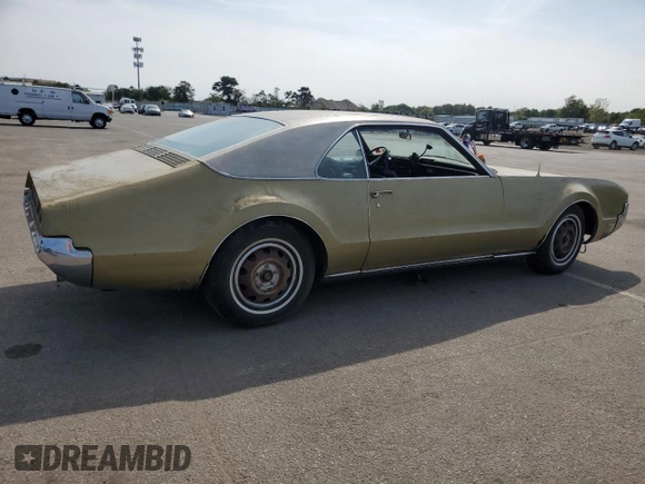 1967 Oldsmobile Toronado with VIN 396877M621130, listed as a Copart auction lot 71016094 with 17,887 mi miles and Salvage Title. Bid and sale history available at DreamBid. Image 3.