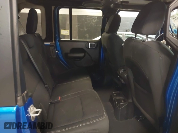 2021 Jeep Wrangler Unlimited Sport S with VIN 1C4HJXDN5MW717673, listed as a IAAI auction lot 42210527 with 35,635 mi miles and . Bid and sale history available at DreamBid. Image 8.