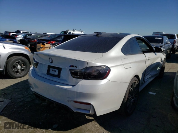 2018 BMW M4 with VIN WBS4Y9C58JAC86161, listed as a Copart auction lot 73607273 with 41,314 mi miles. Bid and sale history available at carsss.com. Image 3.
