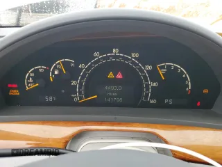 2002 Mercedes-Benz S 430 with VIN WDBNG70J02A283448, listed as a Copart auction lot 43370985 with 141,798 mi miles and Salvage title. Bid and sale history available at DreamBid. Image 9.