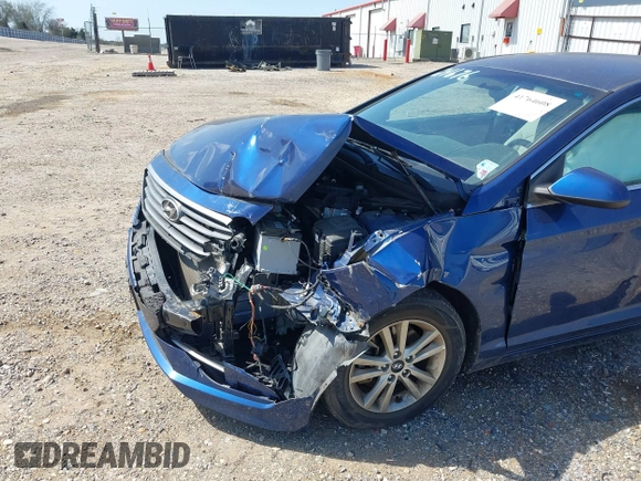 2017 Hyundai Sonata SE with VIN 5NPE24AF6HH518994, listed as a IAAI auction lot 41764608 with 74,761 mi miles. Bid and sale history available at carsss.com. Image 21.