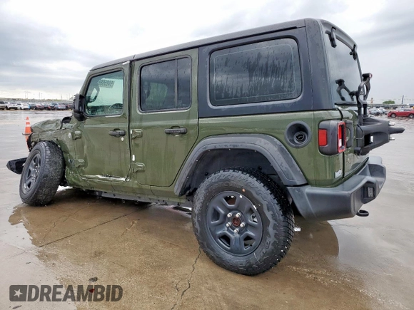 2021 Jeep Wrangler Unlimited Sport S with VIN 1C4HJXDG7MW708491, listed as a Copart auction lot 54859865 with 8,319 mi miles and Clean Title. Bid and sale history available at carsss.com. Image 2.