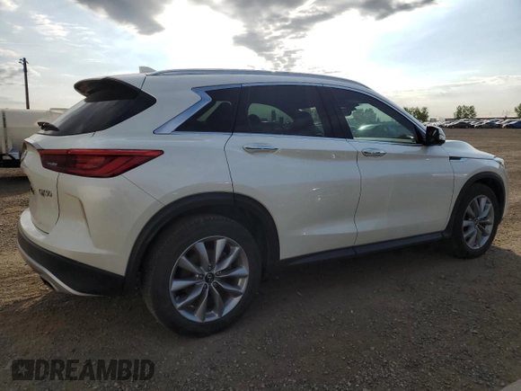 2021 Infiniti QX50 SENSORY with VIN 3PCAJ5CB1MF118819, listed as a Copart auction lot 62859424 with 27,171 mi miles and Salvage Title. Bid and sale history available at carsss.com. Image 3.
