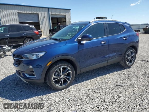 2023 Buick Encore GX Select with VIN KL4MMDS25PB054222, listed as a Copart auction lot 55575385 with 20,205 mi miles and Salvage title. Bid and sale history available at DreamBid. Image 1.