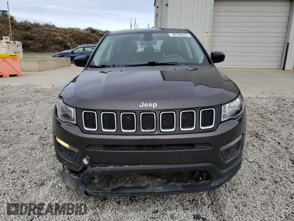 2021 Jeep Compass Sport with VIN 3C4NJDAB2MT516752, listed as a Copart auction lot 49708635 with 58,970 mi miles and Salvage Title. Bid and sale history available at DreamBid. Image 5.
