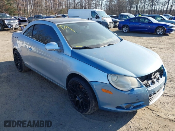 2007 Volkswagen Eos with VIN WVWAA71F87V013816, listed as a IAAI auction lot 41472069 with 210,082 mi miles and . Bid and sale history available at DreamBid. Image 1.