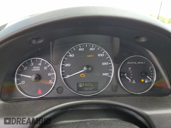 2006 Chevrolet Malibu LTZ with VIN 1G1ZU53836F184570, listed as a Copart auction lot 55695155 with 110,858 mi miles and Salvage Title. Bid and sale history available at DreamBid. Image 9.