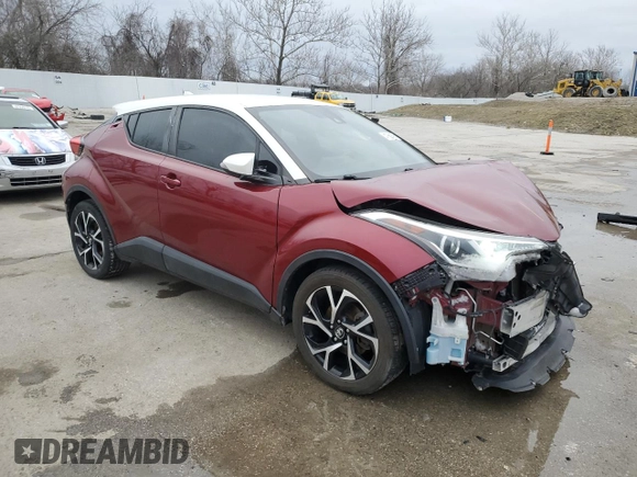 2018 Toyota C-HR XLE with VIN NMTKHMBX0JR023505, listed as a Copart auction lot 47661695 with 138,178 mi miles and Salvage Title. Bid and sale history available at carsss.com. Image 4.