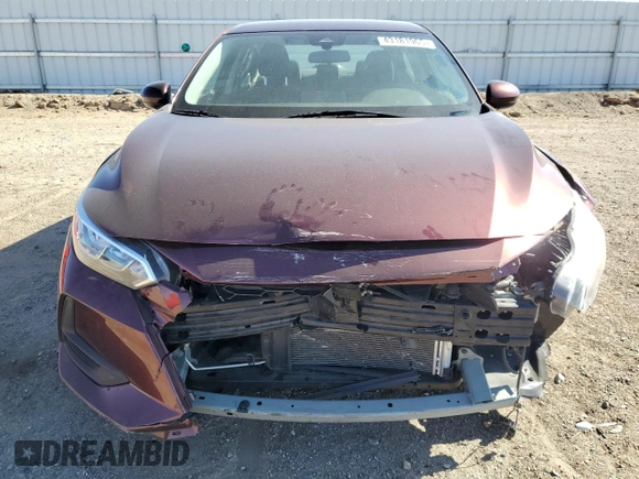2022 Nissan Sentra SV with VIN 3N1AB8CV9NY307445, listed as a Copart auction lot 43181965 with 26,748 mi miles and Salvage Title. Bid and sale history available at carsss.com. Image 5.