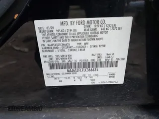 2020 Ford EcoSport S with VIN MAJ6S3FL7LC366635, listed as a IAAI auction lot 41526268 with 64,374 mi miles and . Bid and sale history available at DreamBid. Image 9.