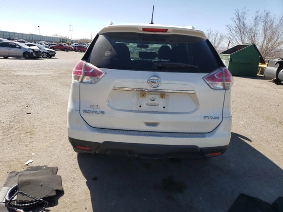 2016 Nissan Rogue SV with VIN KNMAT2MV6GP618616, listed as a Copart auction lot 44461575 with 68,804 mi miles and Salvage Title. Bid and sale history available at carsss.com. Image 6.