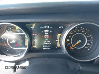 2018 Jeep Wrangler Unlimited Sahara with VIN 1C4HJXEG0JW166645, listed as a IAAI auction lot 42228492 with 58,416 mi miles and . Bid and sale history available at DreamBid. Image 7.