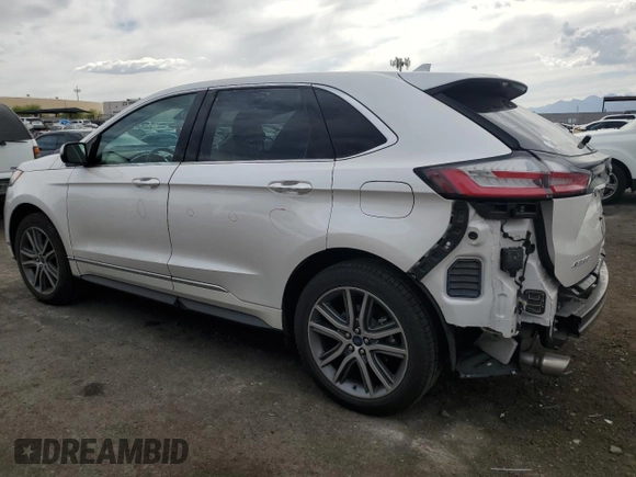 2019 Ford Edge Titanium z VIN 2FMPK3K91KBC11193, wystawiony jako Copart lot #53717475 z przebiegiem 31 599 mil mil oraz Szkoda całkowita • Salvage title. Historia ofert i sprzedaży dostępna na DreamBid. Obrazek 2.