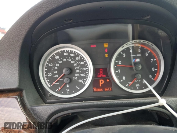 2011 BMW M3 with VIN WBSDX9C58BE584283, listed as a Copart auction lot 88327115 with 105,835 mi miles and Salvage Title. Bid and sale history available at carsss.com. Image 9.