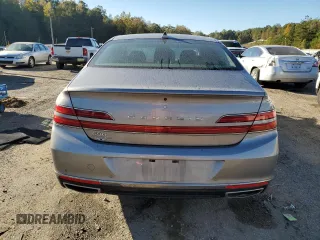 2021 Genesis G90 Premium with VIN KMTF34PA8MU091249, listed as a Copart auction lot 72181113 with 28,182 mi miles and . Bid and sale history available at carsss.com. Image 6.