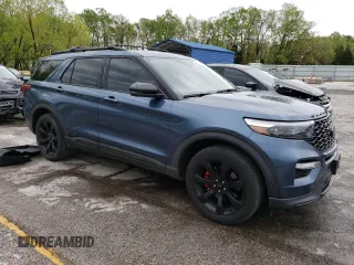2020 Ford Explorer ST with VIN 1FM5K8GCXLGA07009, listed as a Copart auction lot 55667345 with 85,069 mi miles and Clean Title. Bid and sale history available at carsss.com. Image 4.