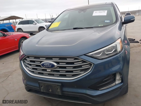 2019 Ford Edge Titanium with VIN 2FMPK3K91KBC22727, listed as a IAAI auction lot 41748038 with 93,788 mi miles. Bid and sale history available at carsss.com. Image 13.