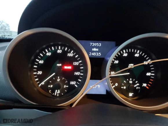 2007 Mercedes-Benz SLK-Class 3.5L with VIN WDBWK56F17F166675, listed as a Copart auction lot 81831044 with 73,953 mi miles and Clean Title. Bid and sale history available at carsss.com. Image 9.