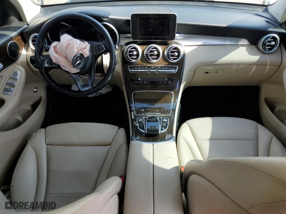 2017 Mercedes-Benz GLC with VIN WDC0G4JB4HF115786, listed as a Copart auction lot 43592495 with 83,687 mi miles and Salvage Title. Bid and sale history available at carsss.com. Image 8.