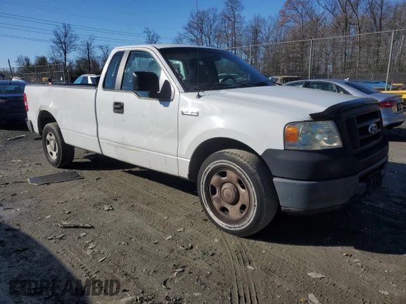 2007 Ford F-150 XL with VIN 1FTRF12W67NA57720, listed as a Copart auction lot 84616654 with 160,980 mi miles and Salvage Title. Bid and sale history available at carsss.com. Image 4.