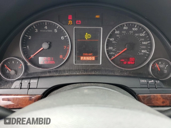 2006 Audi A4 2.0T with VIN WAUDF78E86A039086, listed as a Copart auction lot 47797165 with 121,892 mi miles and Clean Title. Bid and sale history available at carsss.com. Image 9.
