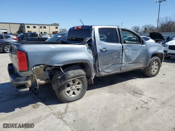 2020 Chevrolet Colorado 2WD Work Truck with VIN 1GCGSBEN0L1103474, listed as a Copart auction lot 48701255 with 86,729 mi miles and Salvage Title. Bid and sale history available at carsss.com. Image 3.