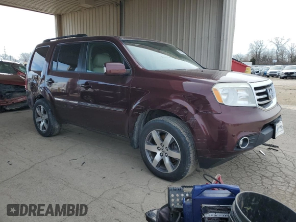 2013 Honda Pilot Touring with VIN 5FNYF4H96DB079063, listed as a Copart auction lot 50065955 with 215,535 mi miles and Salvage Title. Bid and sale history available at carsss.com. Image 4.