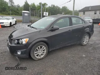 2015 Chevrolet Sonic LT with VIN 1G1JC5SG2F4212010, listed as a Copart auction lot 58732505 with 39,299 mi miles and Salvage title. Bid and sale history available at DreamBid. Image 1.