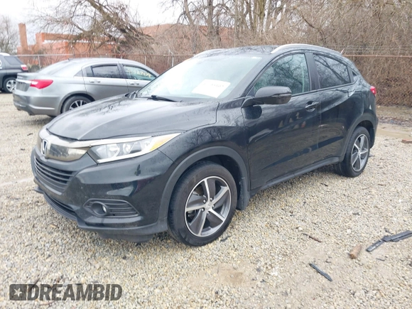 2021 Honda HR-V EX with VIN 3CZRU6H50MM717686, listed as a IAAI auction lot 41735102 with 87,258 mi miles. Bid and sale history available at carsss.com. Image 2.
