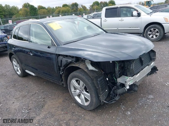 2018 Audi Q5 Premium Plus with VIN WA1BNAFY3J2095957, listed as a IAAI auction lot 40531503 with 64,195 mi miles. Bid and sale history available at carsss.com. Image 1.