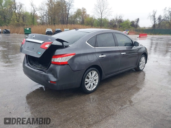 2013 Nissan Sentra S with VIN 3N1AB7AP5DL669623, listed as a IAAI auction lot 41987142 with 157,044 mi miles and . Bid and sale history available at DreamBid. Image 4.