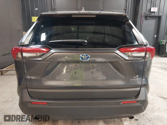 2019 Toyota RAV4 Hybrid LE with VIN JTMMWRFV8KD036053, listed as a IAAI auction lot 42502103 with 94,113 mi miles and . Bid and sale history available at DreamBid. Image 16.