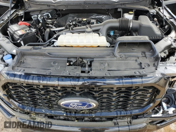 2023 Ford F-150 XL with VIN 1FTEX1CP4PKD57678, listed as a Copart auction lot 52017545 with 21,553 mi miles and Clean title. Bid and sale history available at DreamBid. Image 11.
