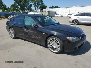 2007 BMW 7 Series 750i z VIN WBAHL83547DT09809, wystawiony jako Copart lot #54817145 z przebiegiem 209 806 mil mil oraz Szkoda całkowita • Salvage title. Historia ofert i sprzedaży dostępna na DreamBid. Obrazek 4.