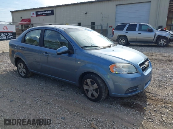 2007 Chevrolet Aveo LS with VIN KL1TD56677B048076, listed as a IAAI auction lot 42703159 with 68,183 mi miles and . Bid and sale history available at DreamBid. Image 1.