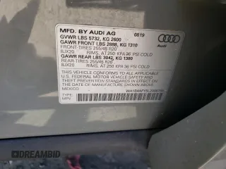 2020 Audi SQ5 Premium Plus with VIN WA1B4AFY5L2008758, listed as a Copart auction lot 51825274 with 18,360 mi miles and Salvage Title. Bid and sale history available at DreamBid. Image 14.