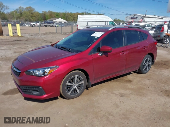 2022 Subaru Impreza Premium with VIN 4S3GTAD63N3727519, listed as a IAAI auction lot 42233237 with 66,134 mi miles and . Bid and sale history available at DreamBid. Image 17.