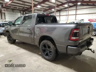 2021 Ram 1500 Big Horn with VIN 1C6SRFFT3MN590925, listed as a Copart auction lot 83528574 with 50,995 mi miles and Salvage title. Bid and sale history available at DreamBid. Image 2.
