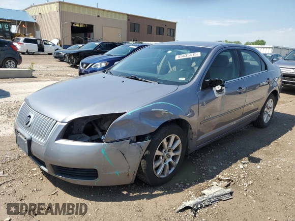 2007 Mercury Milan with VIN 3MEHM07Z37R607983, listed as a Copart auction lot 55635415 with 216,983 mi miles and Salvage title. Bid and sale history available at DreamBid. Image 1.