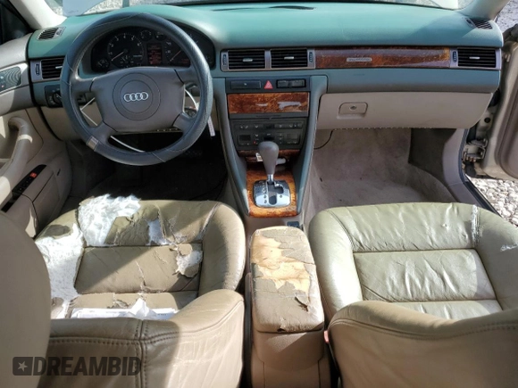 1999 Audi A6 with VIN WAUBA34B8XN090124, listed as a Copart auction lot 80491404 with 71,566 mi miles and Clean Title. Bid and sale history available at carsss.com. Image 8.
