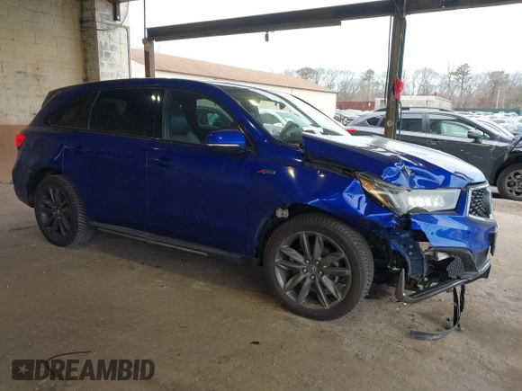 2019 Acura MDX Technology with VIN 5J8YD4H01KL010882, listed as a IAAI auction lot 41240273 with 46,744 mi miles and . Bid and sale history available at DreamBid. Image 1.