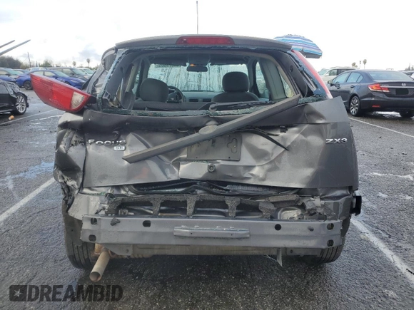 2005 Ford Focus S with VIN 3FAFP31N65R161757, listed as a Copart auction lot 44373605 with 187,145 mi miles and Salvage Title. Bid and sale history available at carsss.com. Image 6.